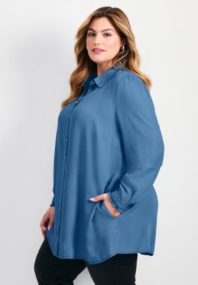 Women's Plus Size Sia Chambray Shirt