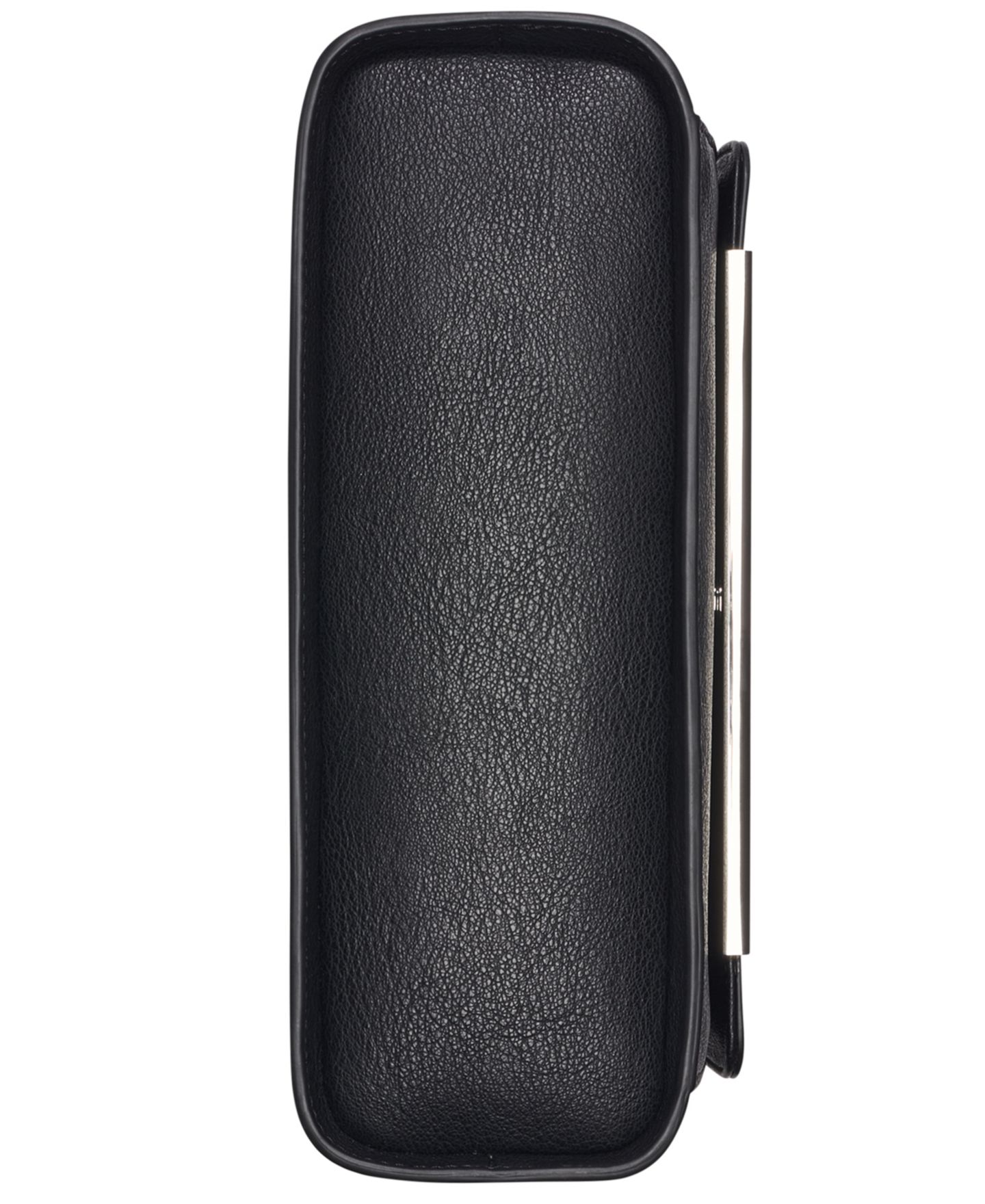 Женская сумка Calvin Klein Alia Magnetic Snap Satchel, цвет: Чёрный / Серебряный — фото 5