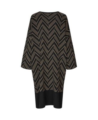 Women's MaNuska3/4 Sleeve Loose Fit Midi Dress
