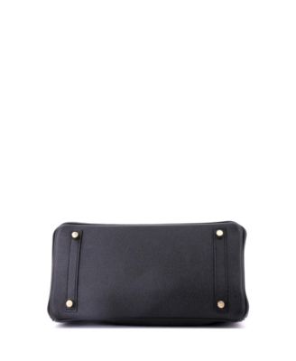 Birkin 30 Handbag Black Epsom with Gold Hardware