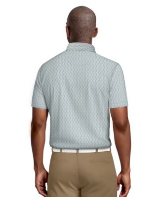 Men's All-Over Micro Jacquard Short-Sleeve Golf Polo Shirt