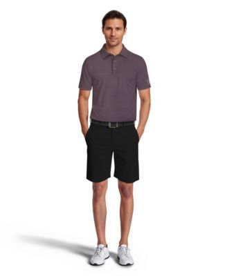 Men's Micro Geometric Print Short-Sleeve Golf Polo Shirt