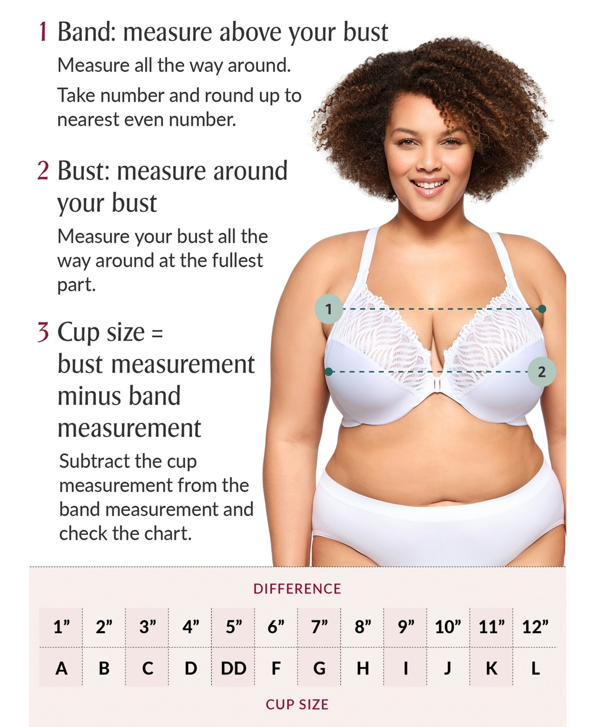 Glamorise Plus WonderWire Front-Closure Underwire Bra