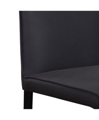 Rigel Full-Grain Leather Dining Chair, Gray (Set of 2