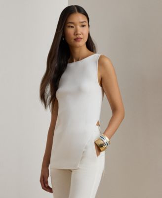 Lauren Ralph Lauren - Women's Rib-Knit Sleeveless Sweater
