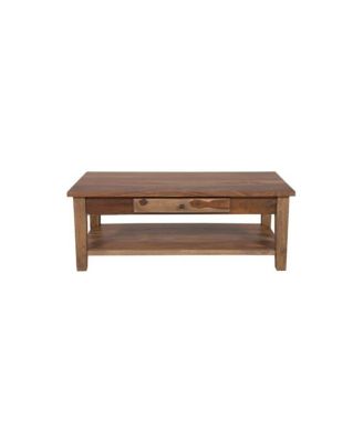 Taos Solid Sheesham Wood Coffee Table, Brown
