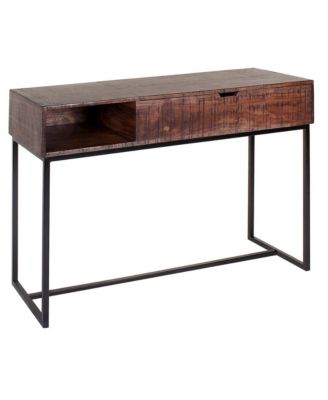 Lakewood Solid Acacia Wood Console Table, Brown