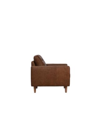 Glisan Full-Grain Leather Chair, Brown
