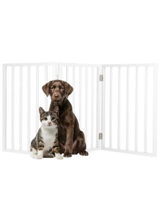 3-Panel Indoor Foldable Pet Gate, White