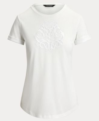 Women's Crewneck Embroidered-Logo T-Shirt