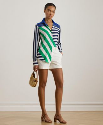 Women's Striped Long-Sleeve Shirt