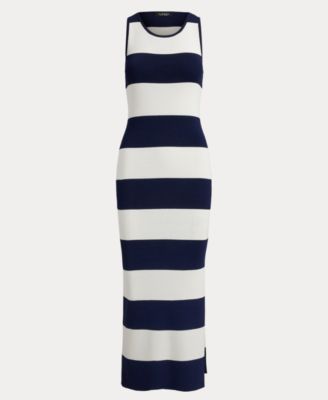 Women's Striped Midi Tank Dress