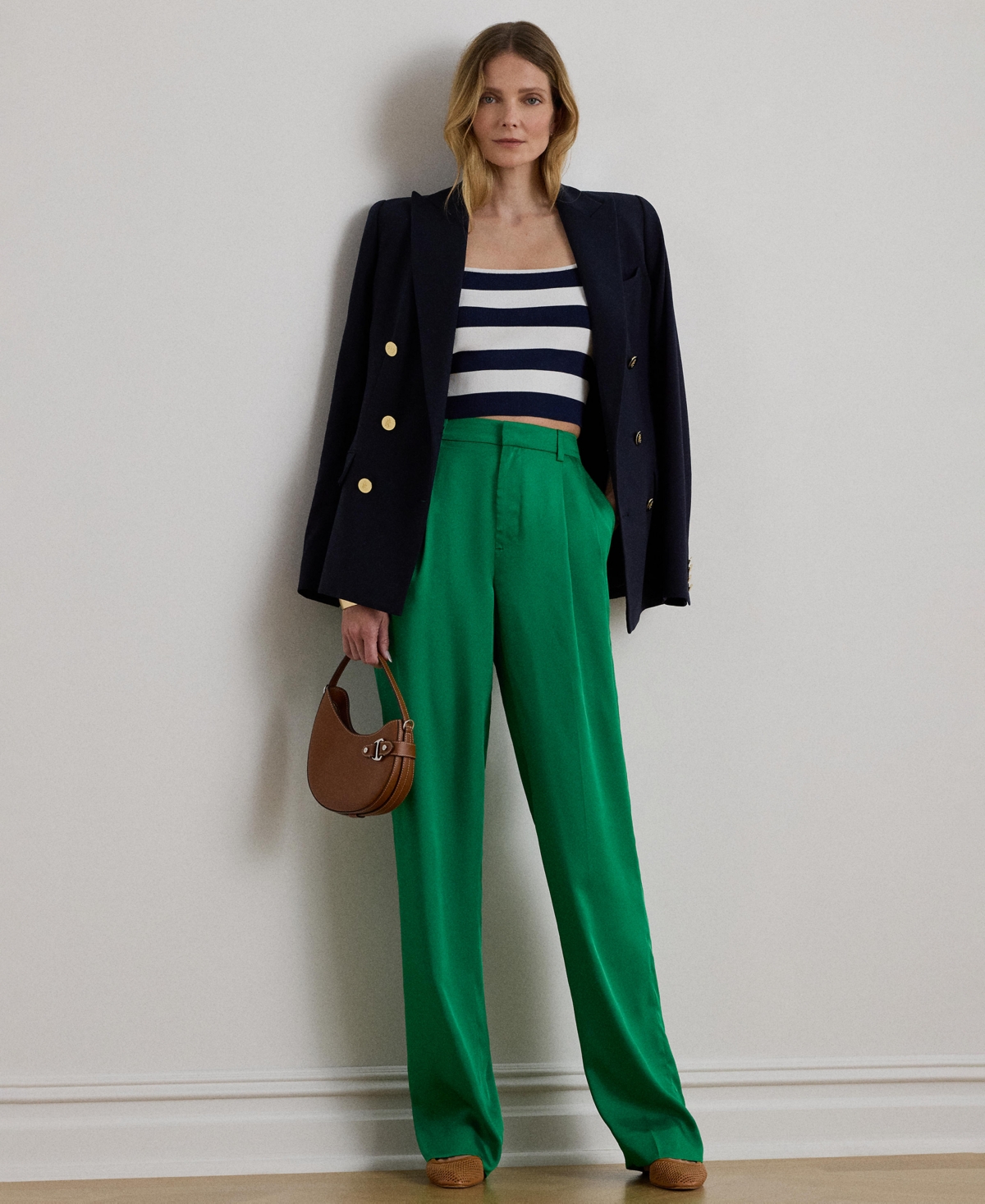 Lauren Ralph Women's Striped Sleeveless Sweater