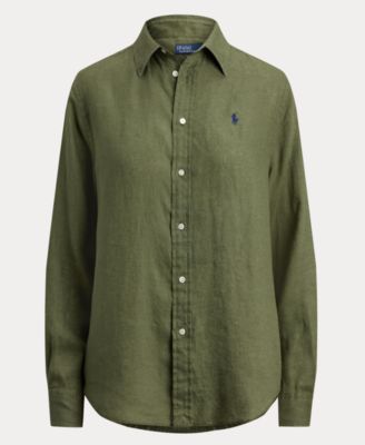 Women's Classic-Fit 100% Linen Shirt