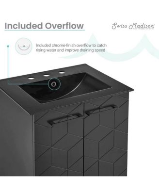 24 in. MDF Annecy Phantom 3-Hole Ceramic Sink Top Bathroom Vanity