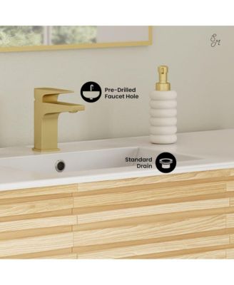 Cascade 48'' Bathroom Vanity in Natural Oak