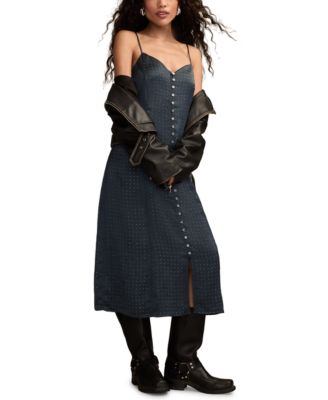 Women's Sparkle Sleeveless Midi Dress