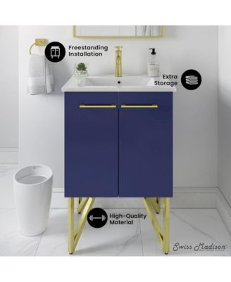 Annecy 24" MDF Freestanding Bathroom Vanity with Sink Top