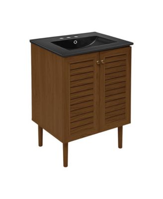 24" Freestanding Bathroom Vanity , 3-Hole Centerset Sink Top