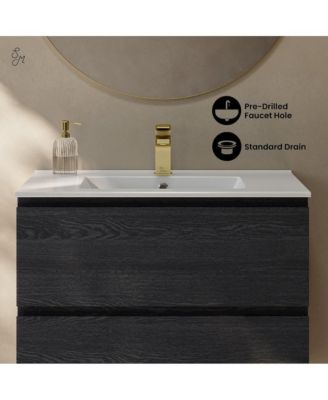 Liberte 30" Wall-Mounted Bathroom Vanity with Sink Top