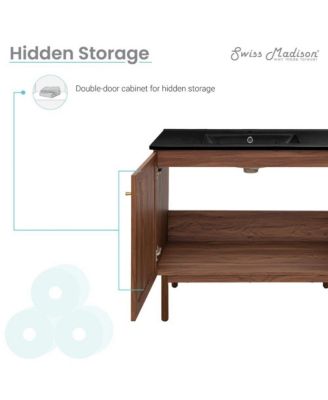 36" MDF Classe Freestanding Bathroom Vanity with Sink Top