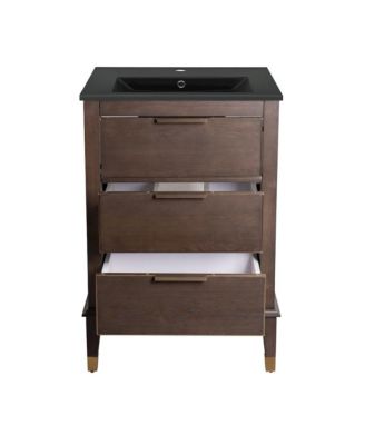 Hugo 24 in. Bathroom Vanity With Ceramic Sink Top