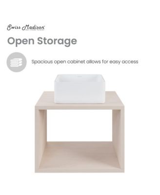 Concorde 24'' Wall-Hung Vanity In White Oak