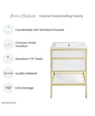 Cache 24" Freestanding Bathroom Vanity with Sink Top