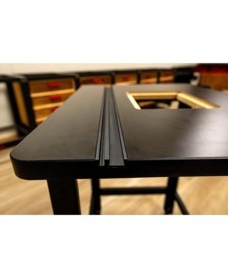 03050 Rout-R-Top MDF Black Melamine Universal Table Top with Track System