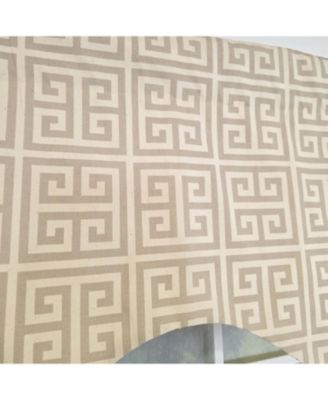 100% Cotton Tower Cornice With Poly/Cotton Ivory lining Rod Pocket Valance 50" x 17" Gray