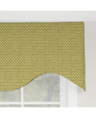 Cabana Cornice 100% Cotton with Fully Lined 3" Rod Pocket Valnance for Windows 50" x 17" Sage