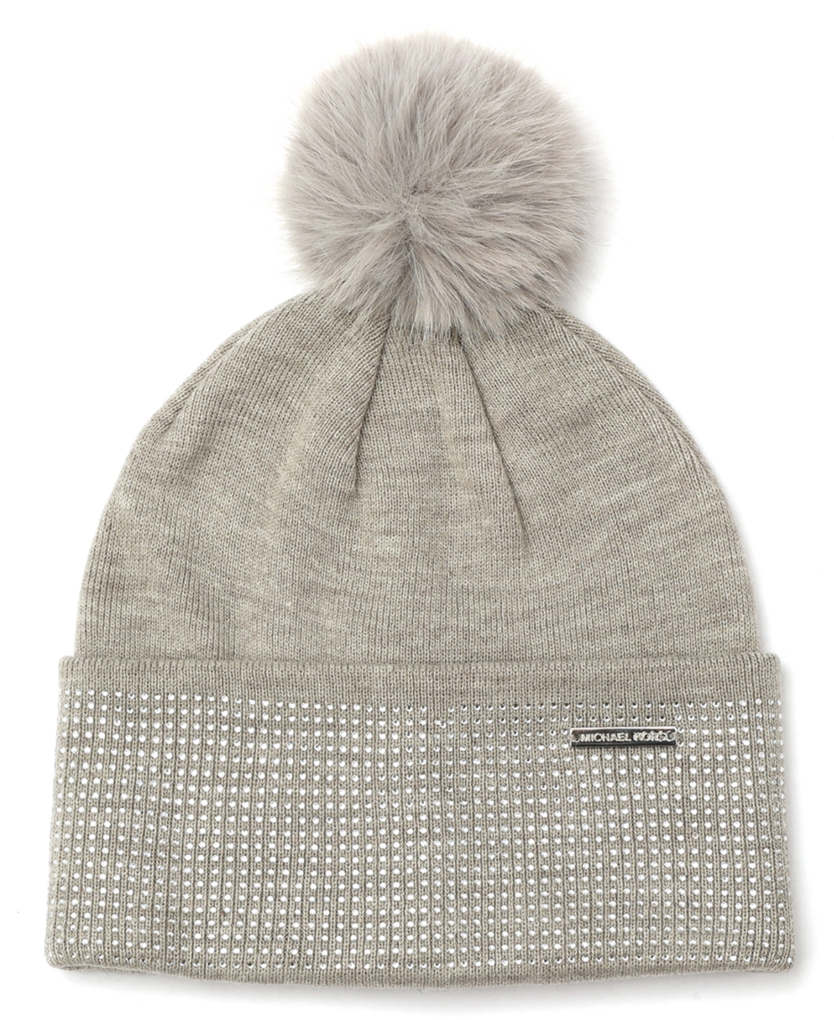 Michael Kors Michael  Women's Fine Crystal Cuff Hat In Gray