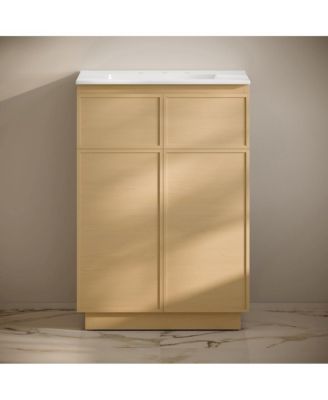 24" MDF 3-Hole Widespread Sink Top Freestanding Bathroom Vanity