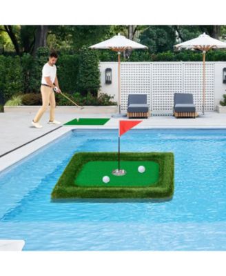 37.5 x 25.5 Inch Floating Golf Green for Pool Chipping Green Mat