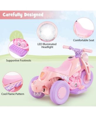 6V Kids Electric Ride on Motorcycle with Bubble Maker and Music