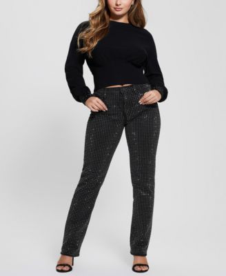 Women's Posa Long-Sleeve Bling Cuff Sweater