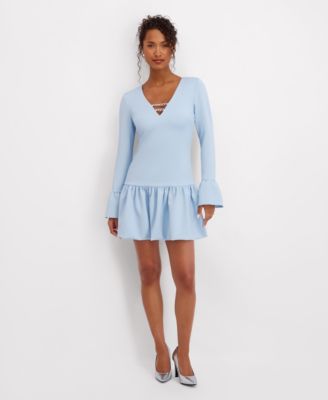 Women's Fluence Bottom Long Sleeves Mini Dress