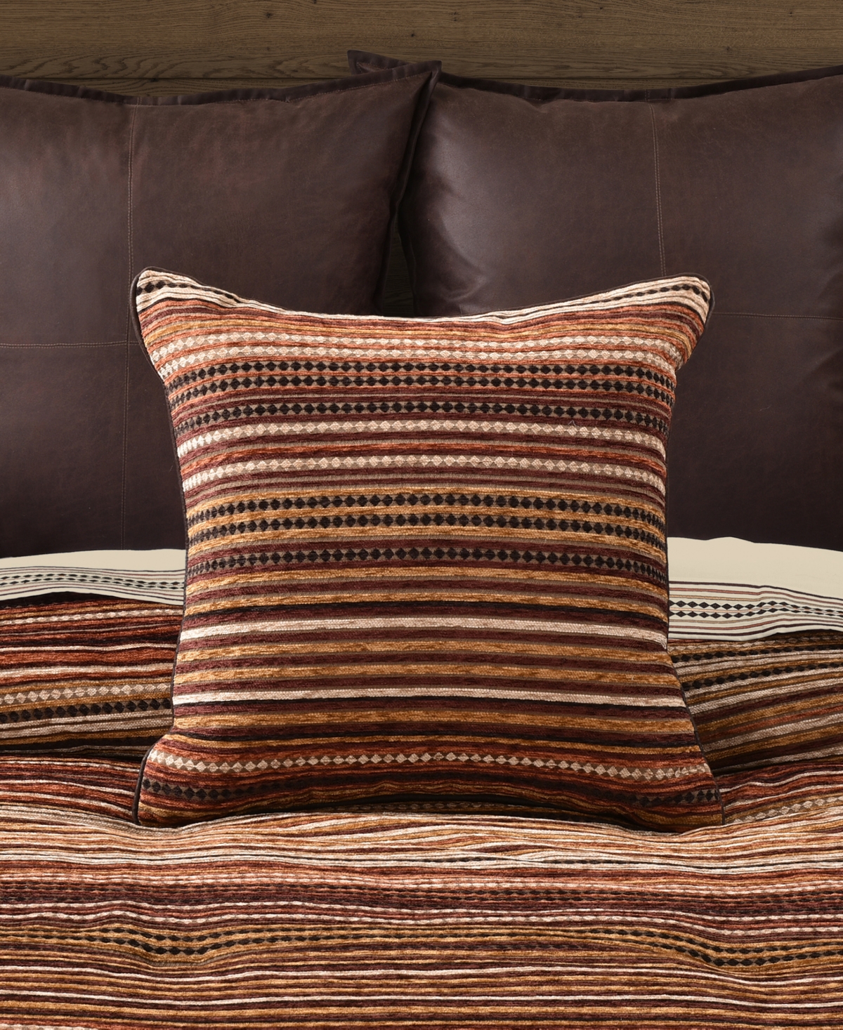 J Queen New York Sundance Chenille Stripe Decorative Pillow, 20" x 20"