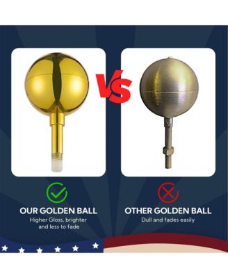 Bravery 30ft 13 Gauge Sectional Flag Pole Kit Aluminum for Outside House