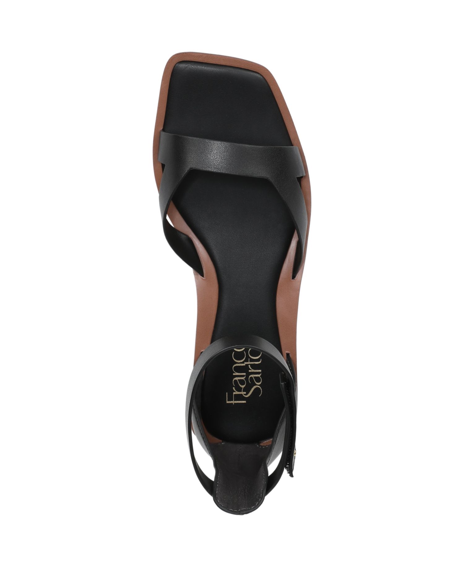Women's Elisa Open Square Toe Ankle Strap Flat Sandals