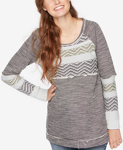 Wendy Bellissimo Maternity Patterned Sweater