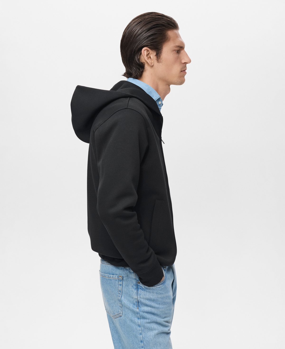 Mango Men's Zip-Up Hoodie