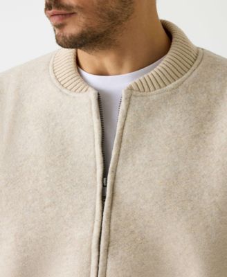 Men's Scuba Melange Long-Sleeve Bomber Jacket