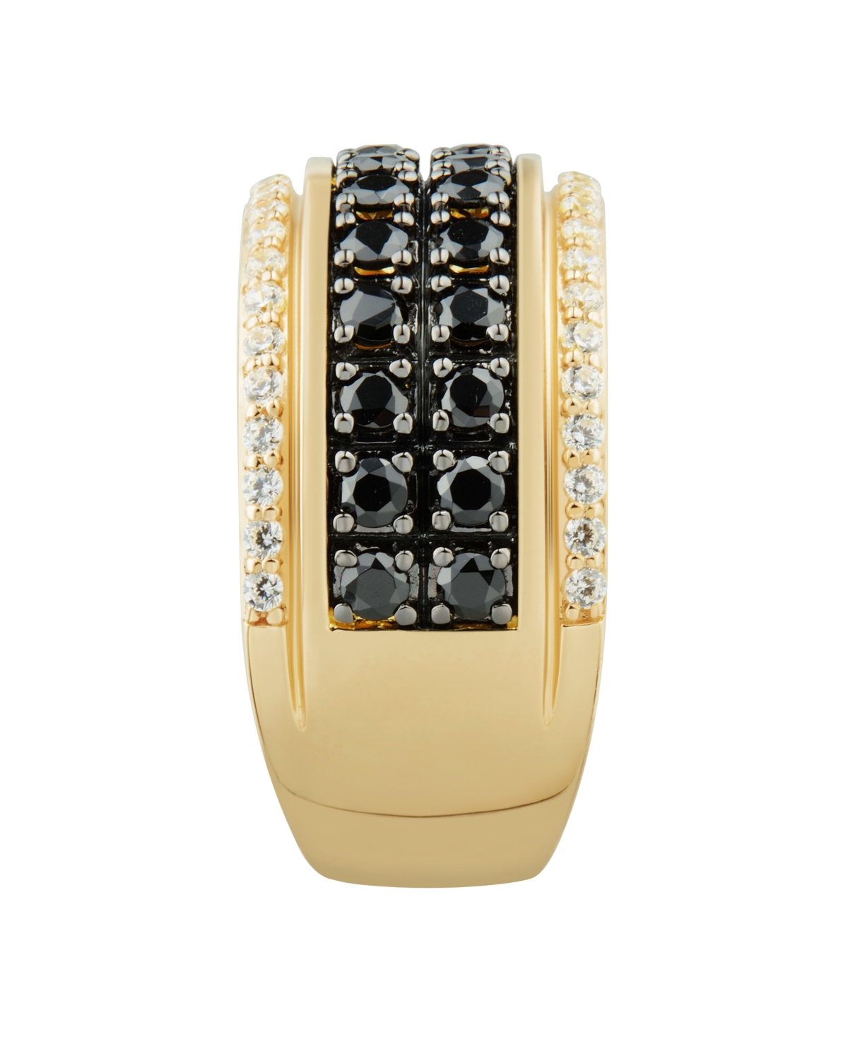 Macy's Men's Diamond Ring (2 Ct. T.w.) In 14k Yellow Gold Plated ...