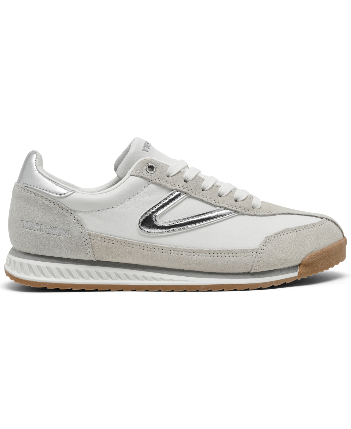 Tretorn Women's Rawlins 2.0 Metallic Casual Sneakers From Finish Line In White