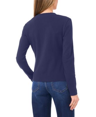 Women's Long-Sleeve V-Neck Cardigan Sweater