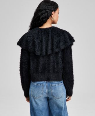 Women's Eyelash Cape Sweater, Macy's Exclusive