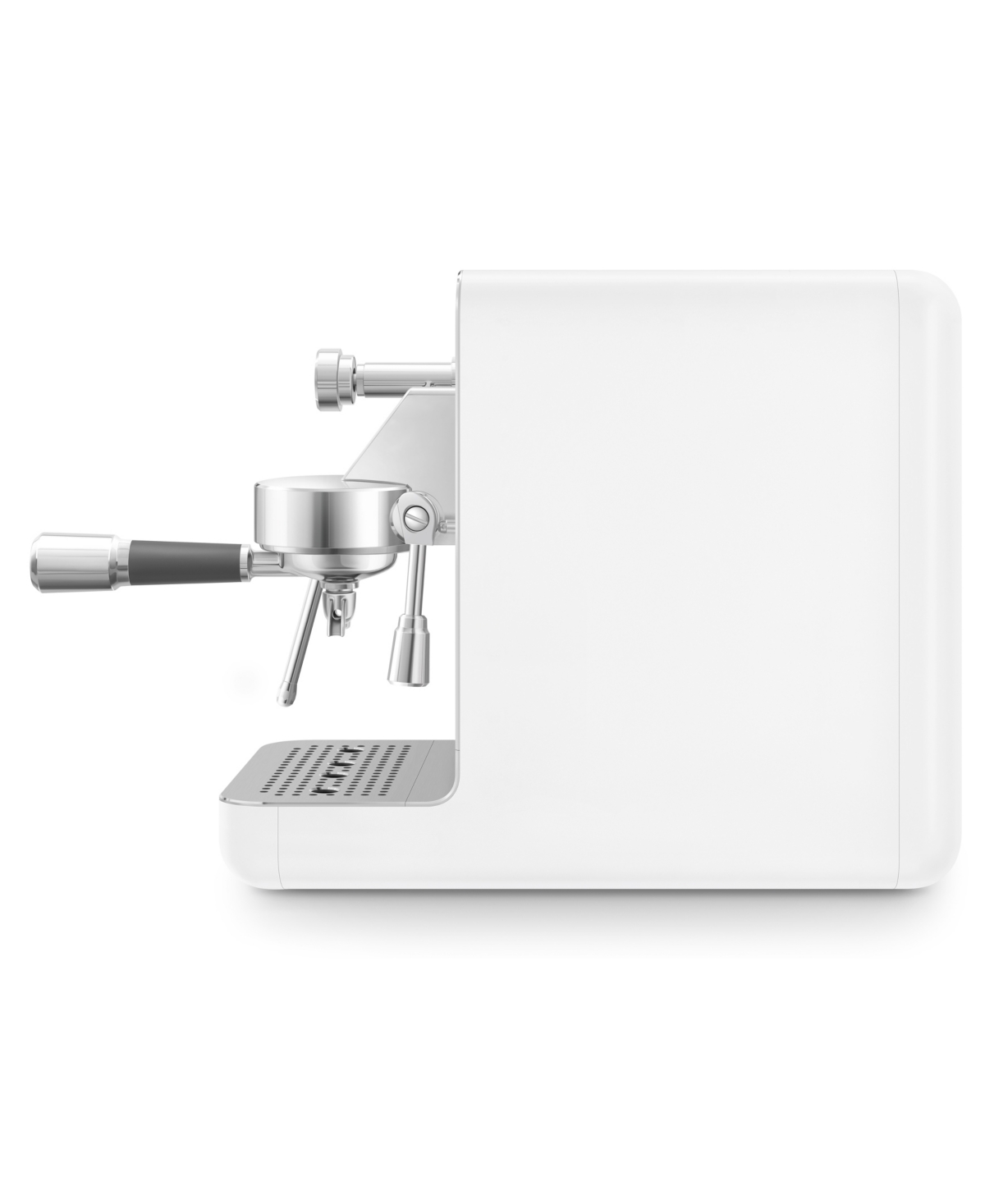 Smeg Contemporary Aesthetic Espresso Machine In Silver