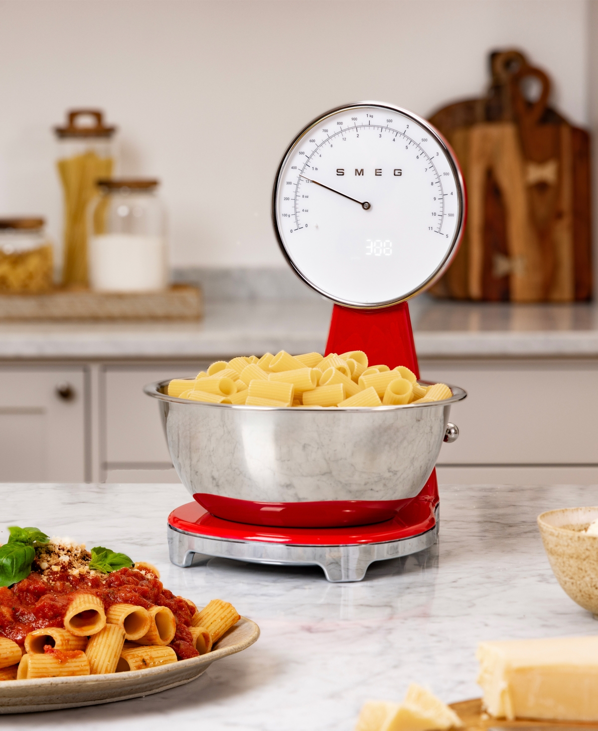 Smeg 50's Retro Style Kitchen Scale In Red