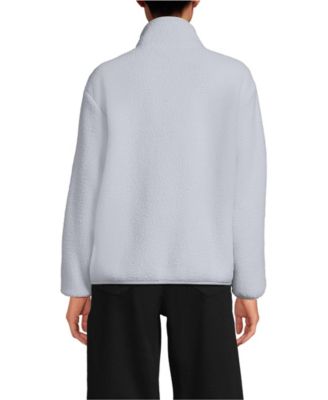 Women's Petite Half Zip Cozy High Pile Fleece Pullover